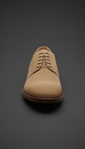 Men's warm stone suede derby shoe