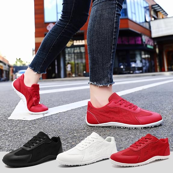 Men Women Non Slip Flat Gym Walking Shoes