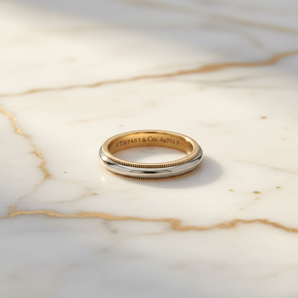 Tiffany Milgrain · Rose Gold & Platinum